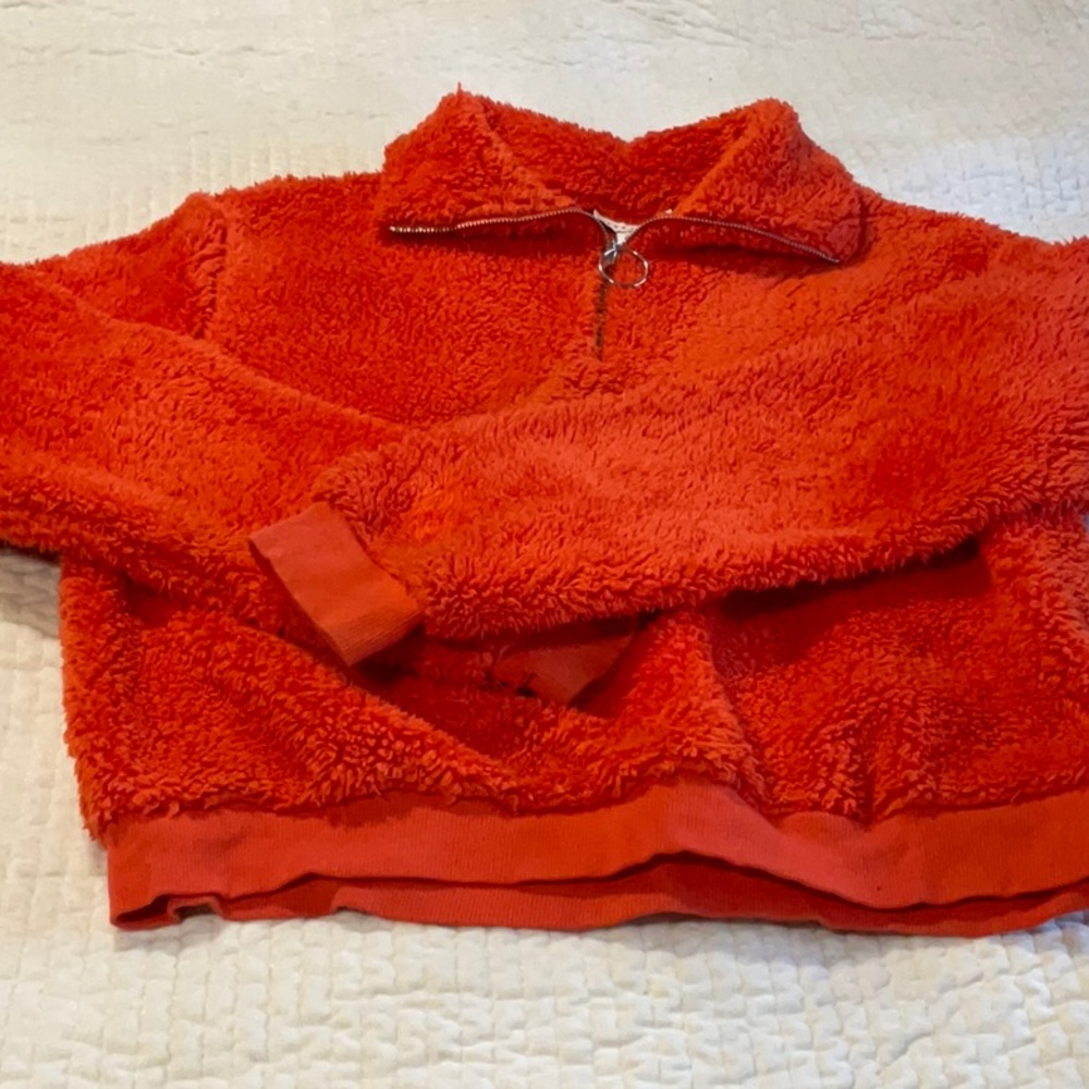 Topshop teddy quarter zip